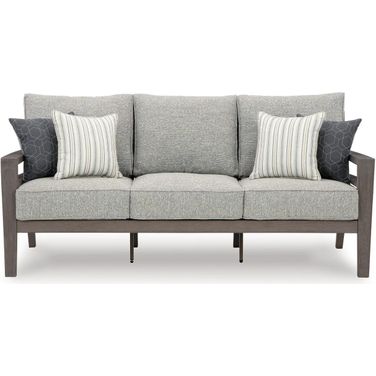 Hillside Barn Gray/Brown Outdoor Sofa With Cushion