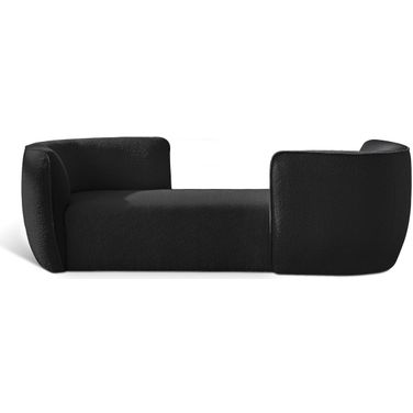 Hilton Fabric Chaise In Black