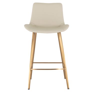 Hines Counter Stool In Ivory and White
