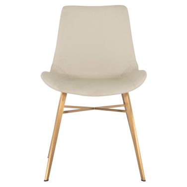 Hines Dining Chair Set of 2 In Ivory and White