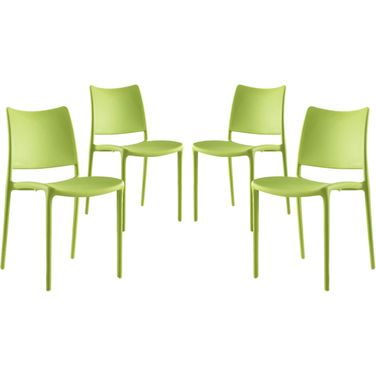 Hipster Green Dining Side Chair Set of 4 EEI-2425-GRN-SET
