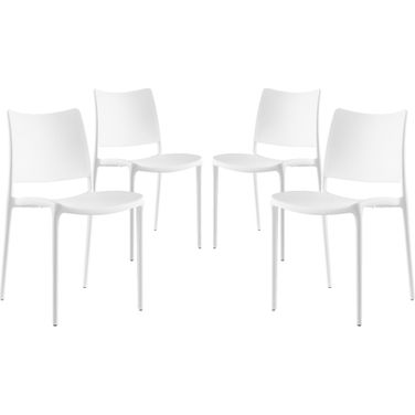 Hipster White Dining Side Chair Set of 4