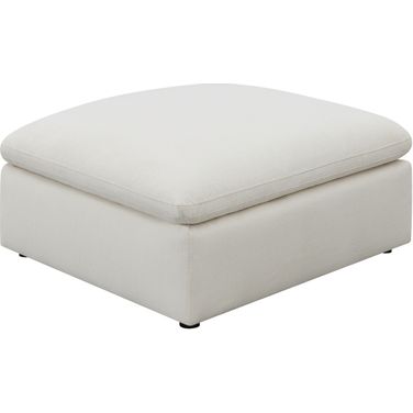 Hobson Cushion Seat Ottoman Off-White