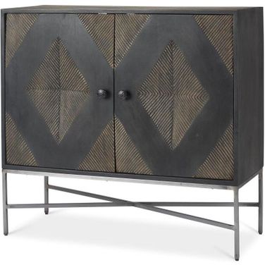Hogarth 2 Door Dark Accent Cabinet
