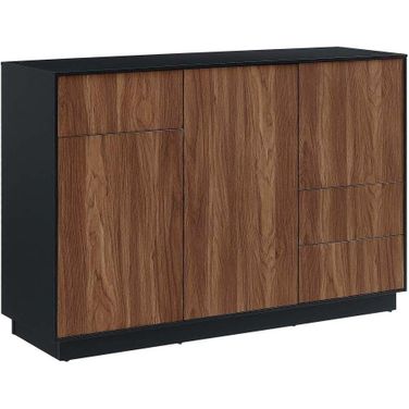 Holden 47 Inch Sideboard In Black and Walnut