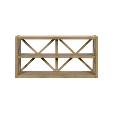 Holden Console Table In Tan and White