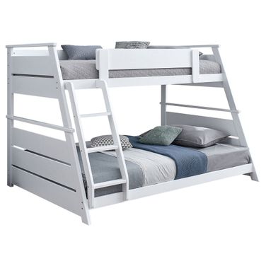 Holden Wood Veneer Twin Over Full Bunk Bed In White