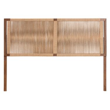 Holitz Natural Rope Woven King Headboard In Brown
