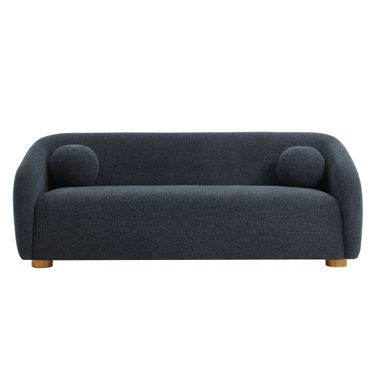 Holland 85 Inch Chenille Fabric Sofa In Navy