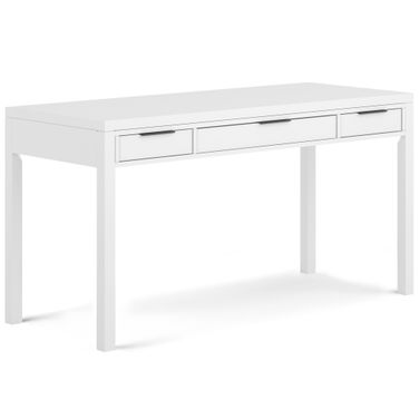 Hollander Solid Wood Desk In White