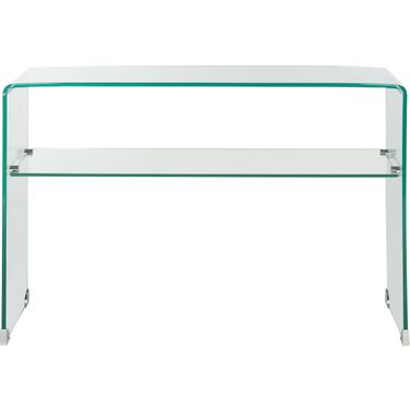 Hollis Clear Console Table