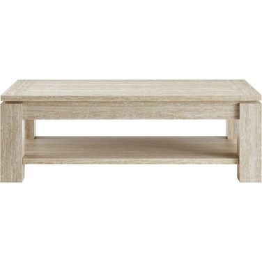 Hollis Coffee Table In Travertine
