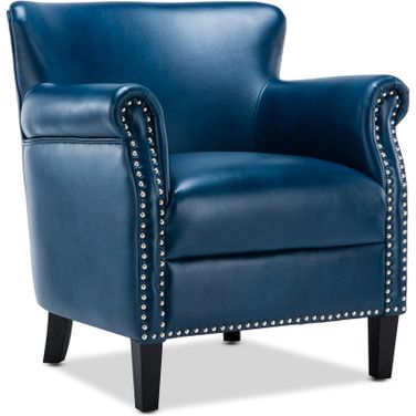 Holly Club Chair In Navy Blue