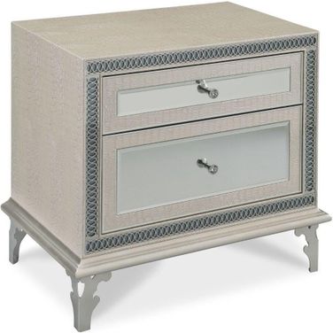 Hollywood Swank Crystal Croc Nightstand