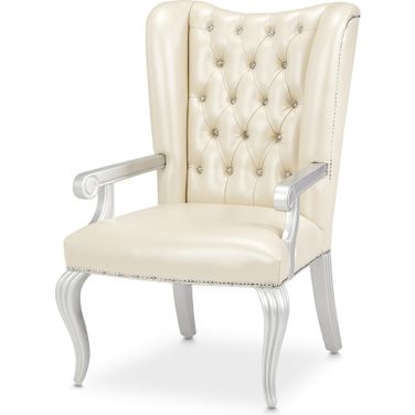 Hollywood Swank Desk Chair In Creamy Pearl