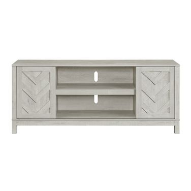 Holmes 70 Inch TV Stand with Sliding Door In White