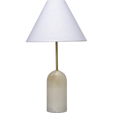 Holt Alabaster Table Lamp In White