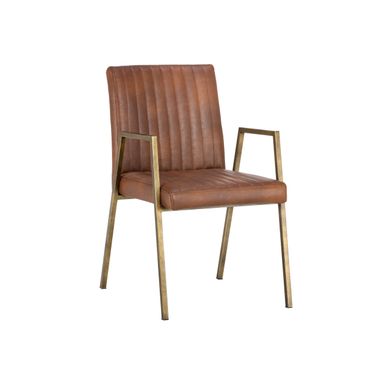 Homer Dining Armchair In Bravo Cognac