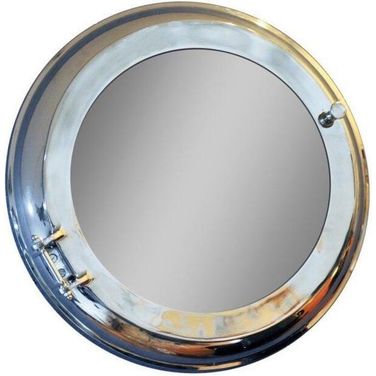 Homeroots Aluminum Wall Mirror With Storage