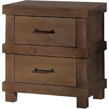 Homeroots Antique Oak Nightstand