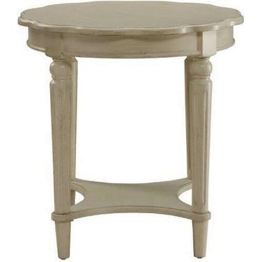 Homeroots Antique White Solid Wood End Table 286350