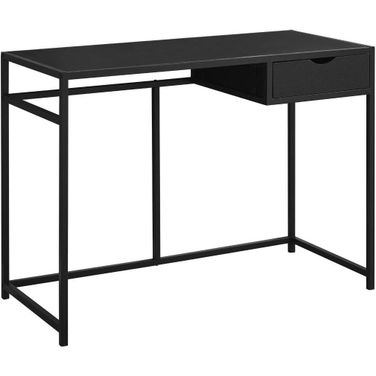 Homeroots Black Mdf Metal Computer Desk