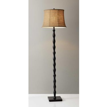 Homeroots Black Metal Floor Lamp 372478