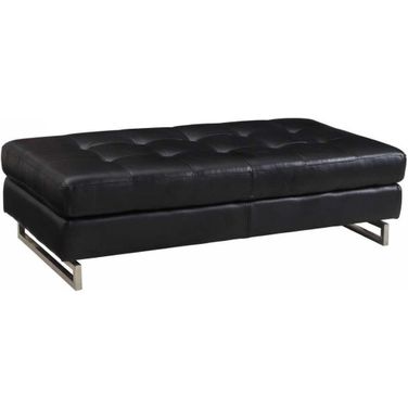 Homeroots Black Ottoman