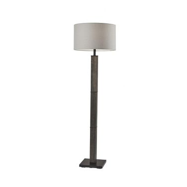 Homeroots Black Wood Floor Lamp 372870