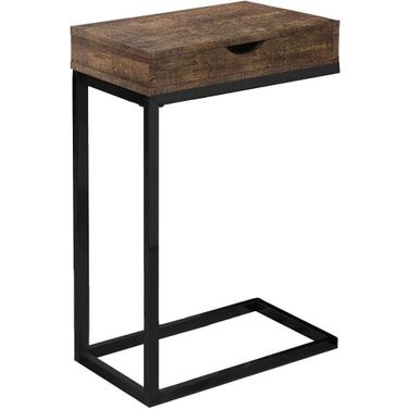 Homeroots Brown Black Drawer Accent Table