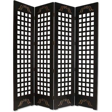 Homeroots Brown Wood Omega Screen