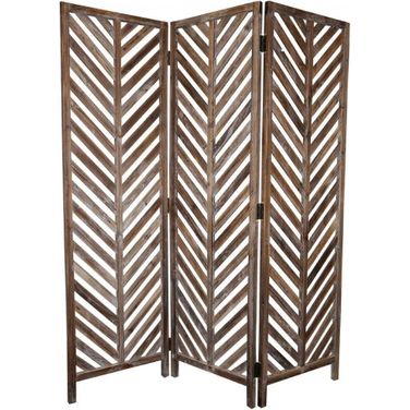 Homeroots Brown Wood Screen 274687
