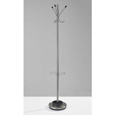 Brushed Steel Stand And Coat Rack 372949
