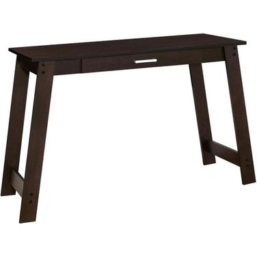 Homeroots Cappuccino Particle Board Storage Drawer Computer Desk