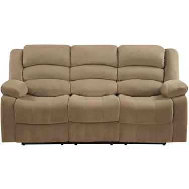 Homeroots Contemporary Beige Fabric Sofa