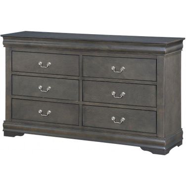 Homeroots Dark Gray Wood Dresser