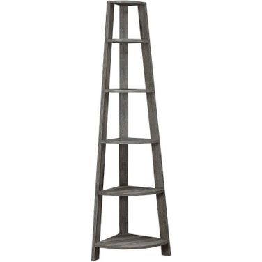 Homeroots Dark Taupe Particle Board Bookshelf