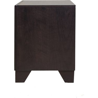 Homeroots Espresso Rubber Wood Nightstand