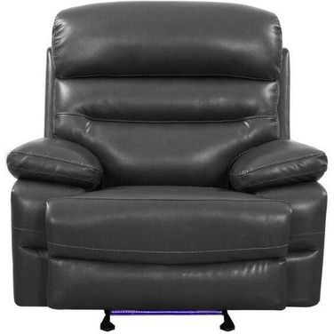 Homeroots Gray Power Reclining Chair