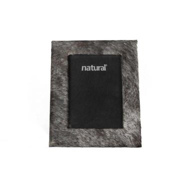 Homeroots Grey Cowhide Picture Frame 332313