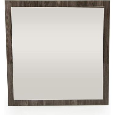 Homeroots Grey Mdf Veneer And Glass Mirror 282605
