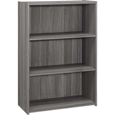 Homeroots Grey Shelves Bookcase