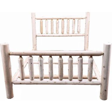 Homeroots Light Honey Wood Double Bed 370302