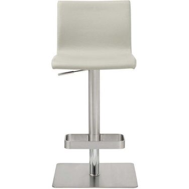 Homeroots Light Stainless Steel Bar Stool 370625