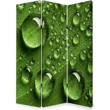 Homeroots Multi Color Wood Canvas Rain Screen