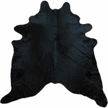 Natural Black Brindled Cowhide Rug - 6'