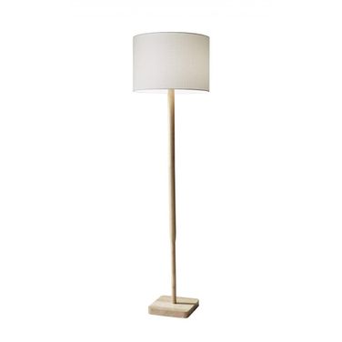 Homeroots Natural Wood Floor Lamp 372675