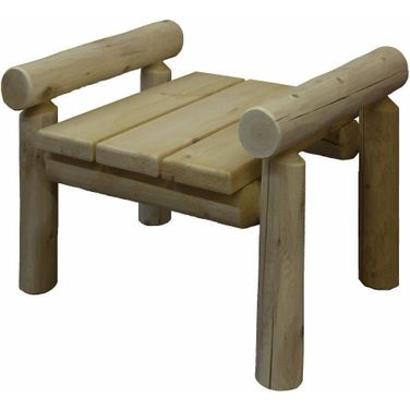 Homeroots Natural Wood Ottoman 370289