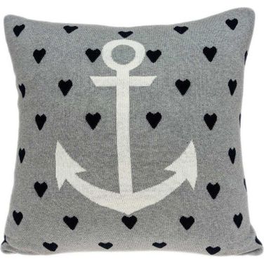 Homeroots Nautical Blue Pillow Cover With Poly Insert 334026