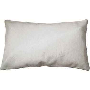 Homeroots Off White Cowhide Pillow